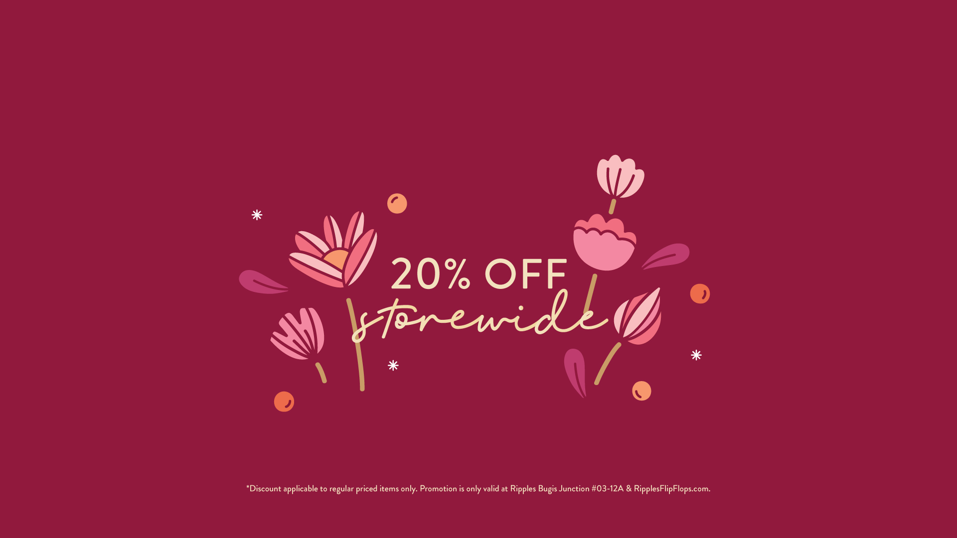 Ripples 20% OFF CNY 2026