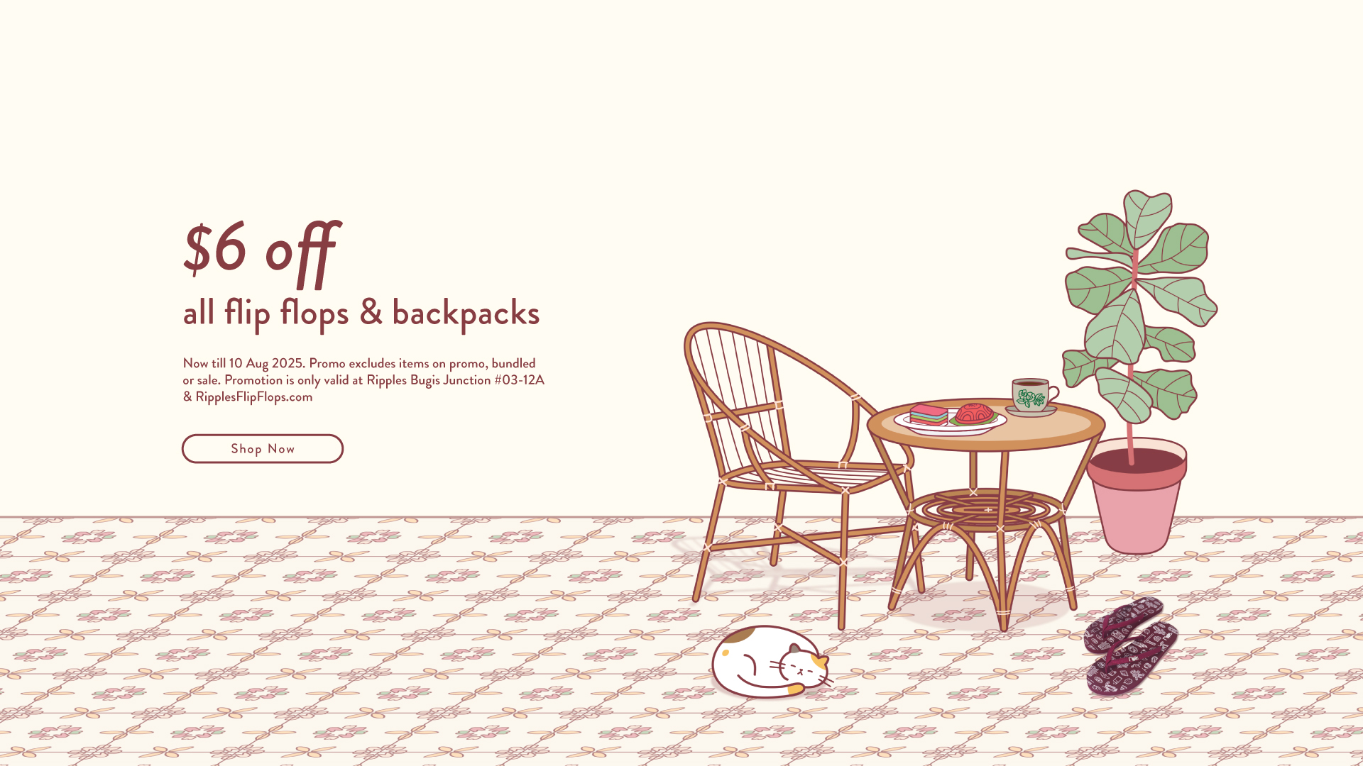 $6 off Flip Flops & Backpacks