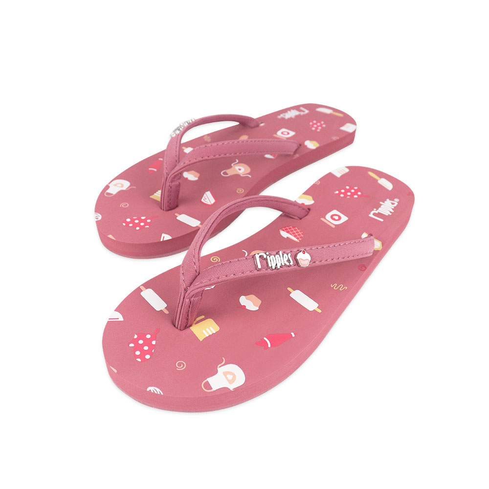 Girls pink 2025 flip flops