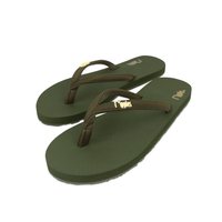 Ava Classic Ladies Flip Flops (Camo Green)