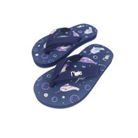 Narwhal Little Kids Flip Flops (Navy Blue)