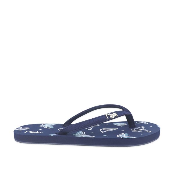 Butterfly Ladies Flip Flops (Navy Blue) Butterfly Ladies Flip Flops (Navy Blue)