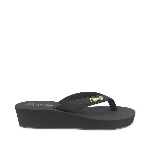 Adele Ladies Sandals Mid Wedge (Black) Adele Ladies Sandals Mid Wedge (Black)