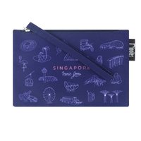 Singapore Iconic Gems Essential Pouch (Navy Blue)