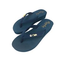 Adele Ladies Sandals Mid Wedge (Grey Blue)