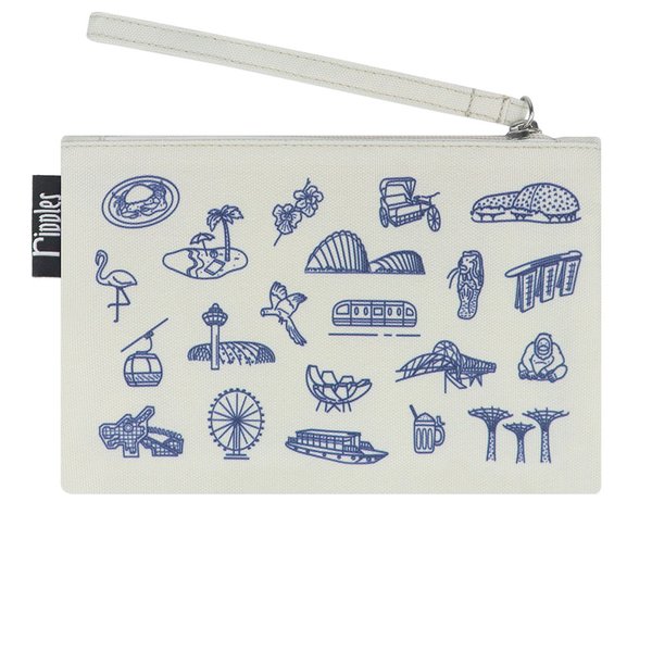 Singapore Iconic Gems Essential Pouch (Cream)