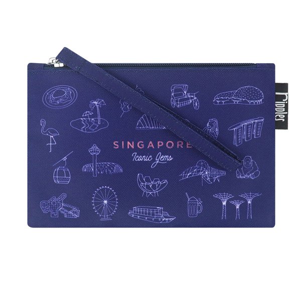 Singapore Iconic Gems Essential Pouch (Navy Blue) Singapore Iconic Gems Essential Pouch (Navy Blue)