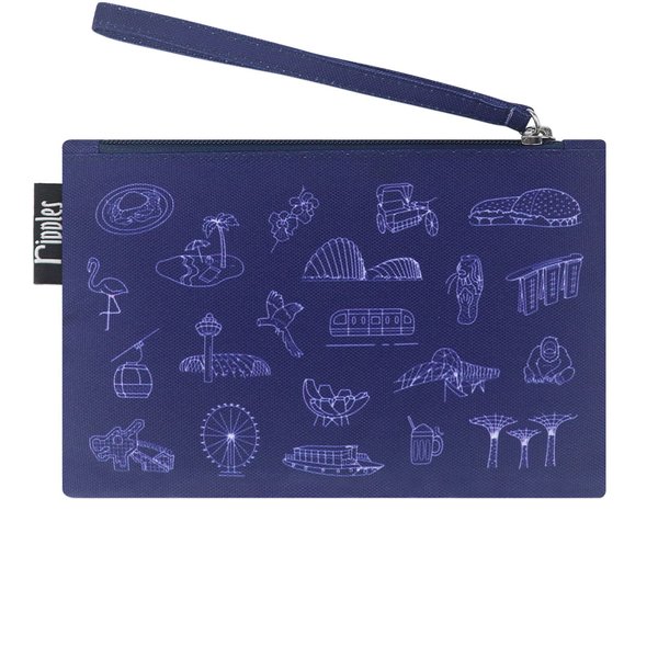 Singapore Iconic Gems Essential Pouch (Navy Blue) Singapore Iconic Gems Essential Pouch (Navy Blue)
