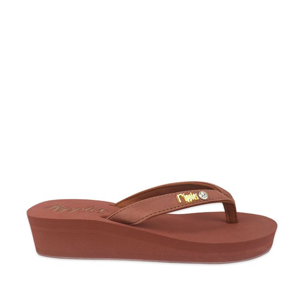 Adele Ladies Sandals Mid Wedge (Dark Red) Adele Ladies Sandals Mid Wedge (Dark Red)