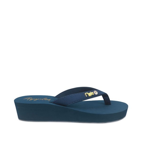 Adele Ladies Sandals Mid Wedge (Grey Blue) Adele Ladies Sandals Mid Wedge (Grey Blue)