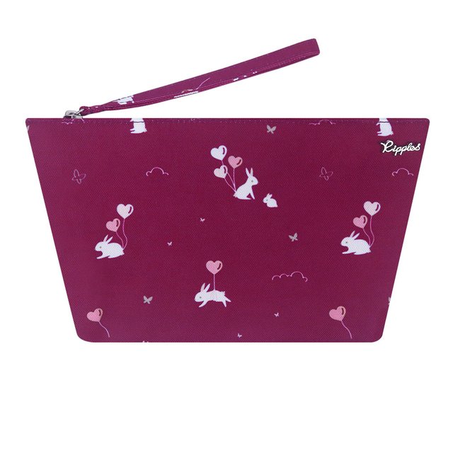Bunny Cosmetic Pouch (Maroon Purple)