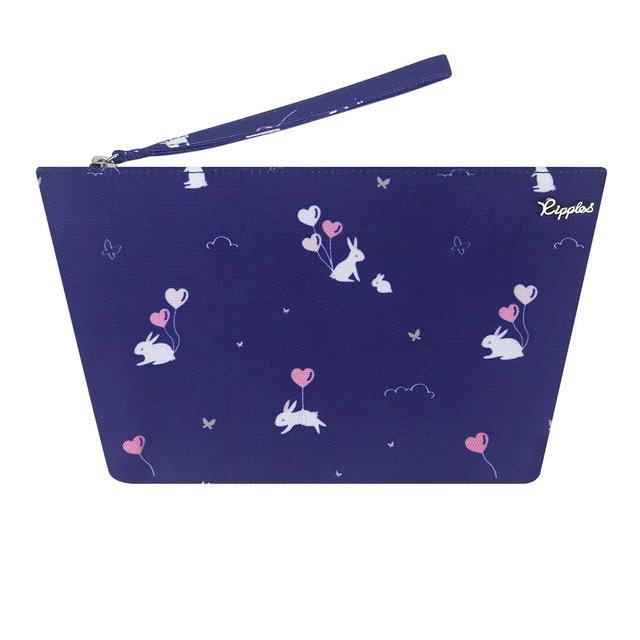 Bunny Cosmetic Pouch (Navy Blue)
