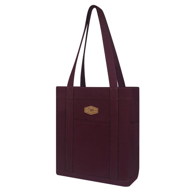 Claire Tall Tote Bag (Maroon)