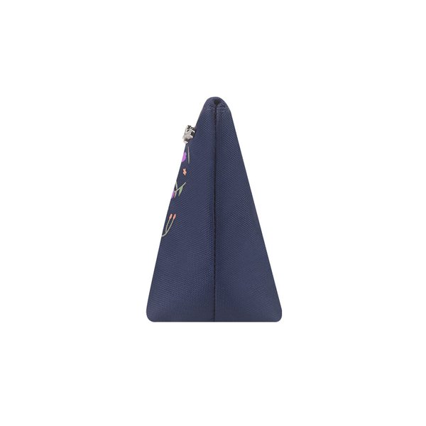 Flowery Cosmetic Pouch (Navy Blue) Flowery Cosmetic Pouch (Navy Blue)