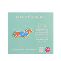 Dachshund Pin (Blue)