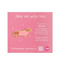 Dachshund Pin (Pink)