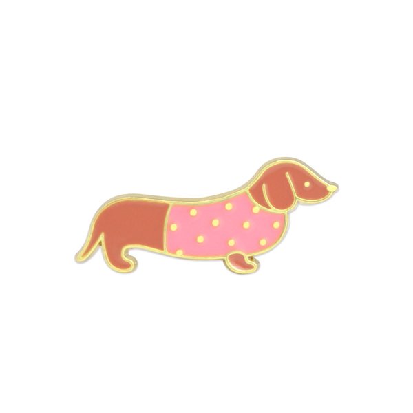 Dachshund Pin (Pink)