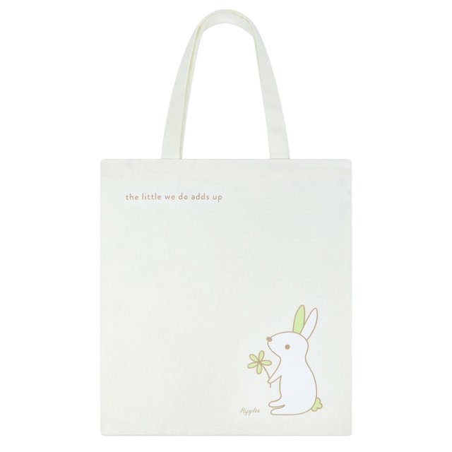 Bunny Recycled Tote Bag 01