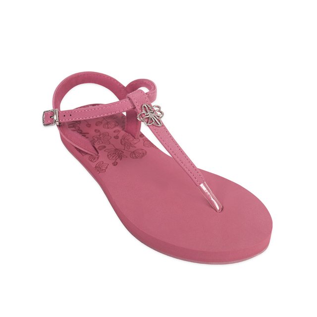 Ripples Orchid T-Straps Ladies Sandals (Dust Pink)