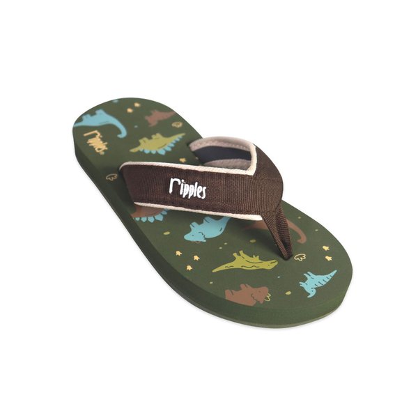 Dino Little Kids Flip Flops (Camo Green) Dino Little Kids Flip Flops (Camo Green)