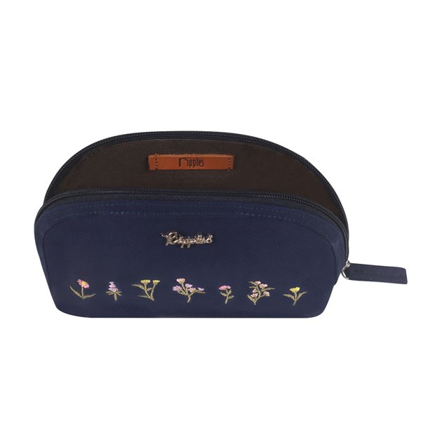 Everly Embroidery Pouch (Navy Blue) Everly Embroidery Pouch (Navy Blue)