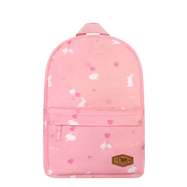 Bunny Mid Sized Kids School Backpack (Pink)