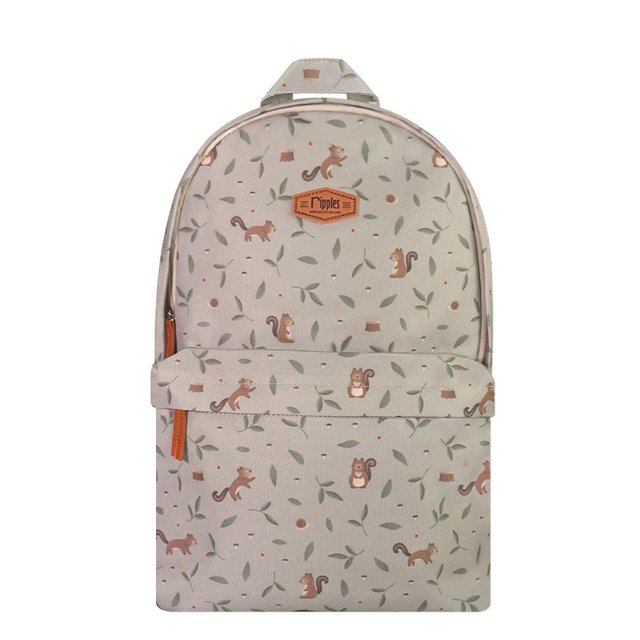 Squirrel School Backpack (Khaki) 