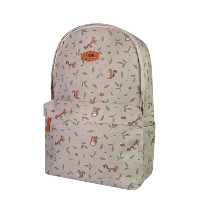 Squirrel School Backpack (Khaki) 