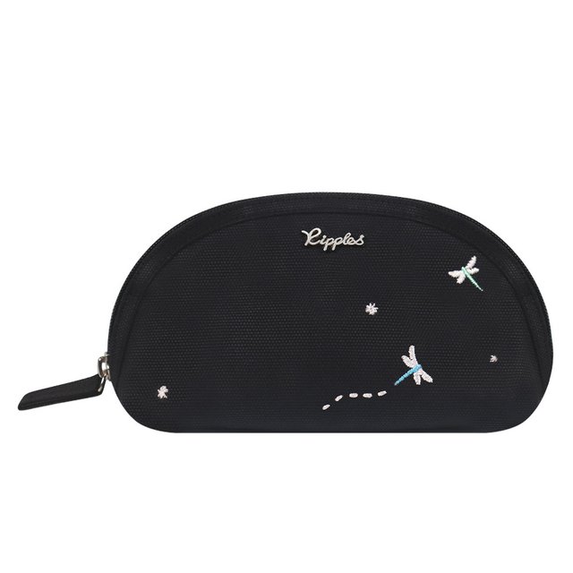 Everly Embroidery Pouch (Black)