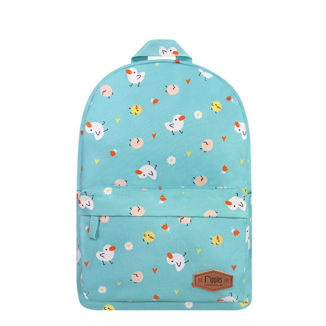 Ducks Mid Sized Kids School Backpack (Turquoise) 