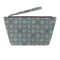 Posie Cosmetic Pouch (Light Grey Blue)
