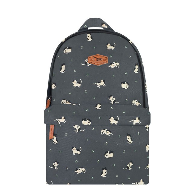 Cats School Backpack (Grey) 