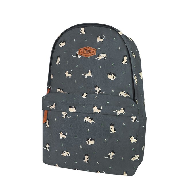 Cats School Backpack (Grey) 