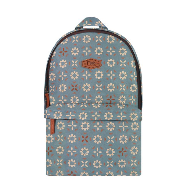 Posie School Backpack (Grey Blue)