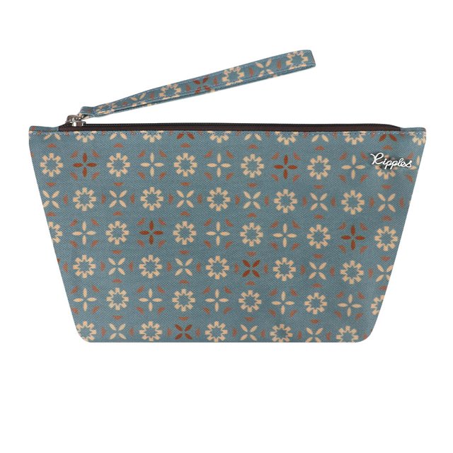 Posie Cosmetic Pouch (Grey Blue)
