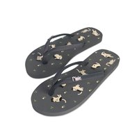 Cats Ladies Flip Flops (Grey)