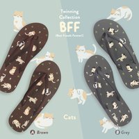 BFF Friends Flip Flops Cats Twinning Collection