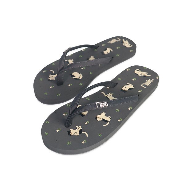 Cats Ladies Flip Flops (Grey) Cats Ladies Flip Flops (Grey)