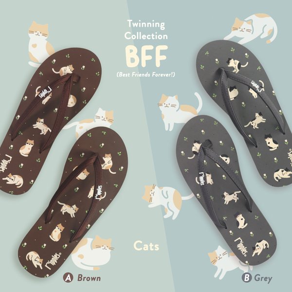 BFF Friends Flip Flops Cats Twinning Collection BFF Friends Flip Flops Cats Twinning Collection
