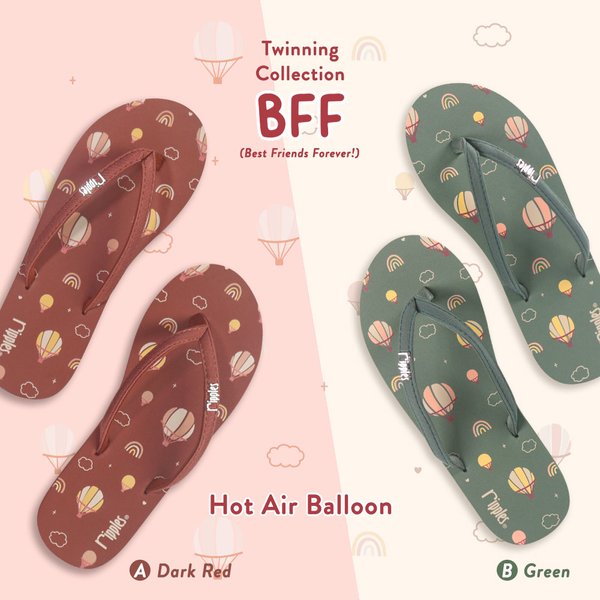 BFF Friends Flip Flops Hot Air Balloon Twinning Collection BFF Friends Flip Flops Hot Air Balloon Twinning Collection
