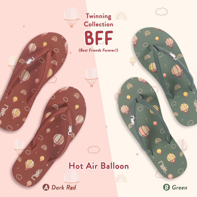BFF Friends Flip Flops Hot Air Balloon Twinning Collection