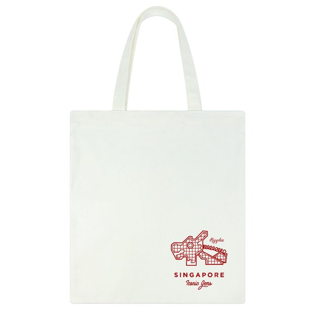 Singapore Iconic Gems Recycled Tote Bag 05