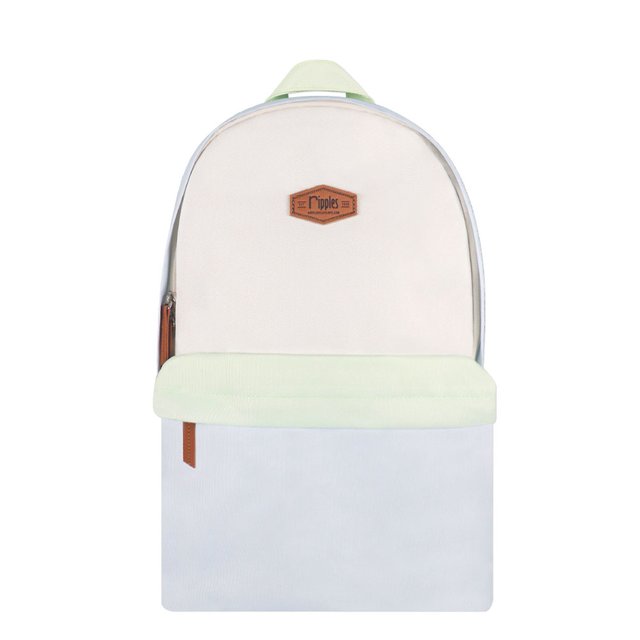 Colour Block School Backpack (Green)