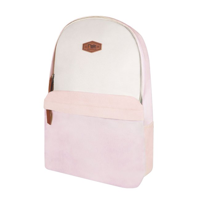 Colour Block School Backpack (Pink)