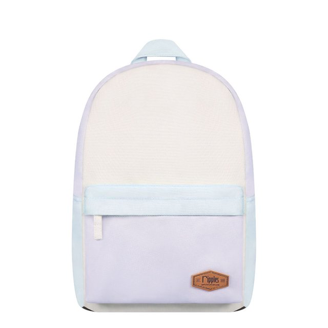 Colour Block Mid Sized Kids School Backpack (Blue)