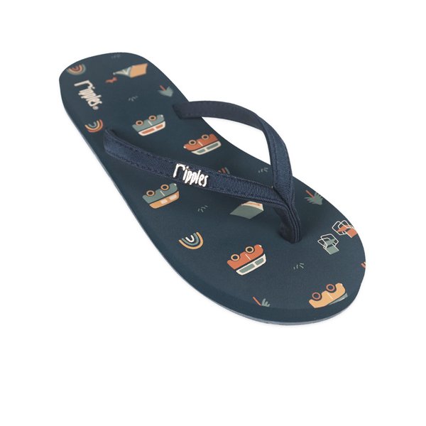Rainbow Caravan Ladies Flip Flops (Grey Blue) Rainbow Caravan Ladies Flip Flops (Grey Blue)