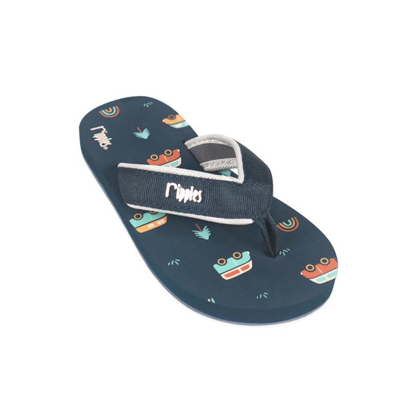 Rainbow Caravan Little Kids Flip Flops (Grey Blue)
