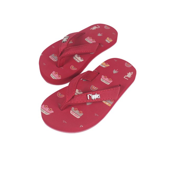 Rainbow Caravan Little Kids Flip Flops (Raspberry Pink)