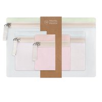 Colour Block Travel Pouch Set