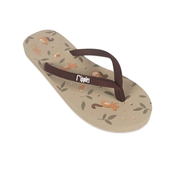Squirrel Ladies Flip Flops (Khaki) Squirrel Ladies Flip Flops (Khaki)